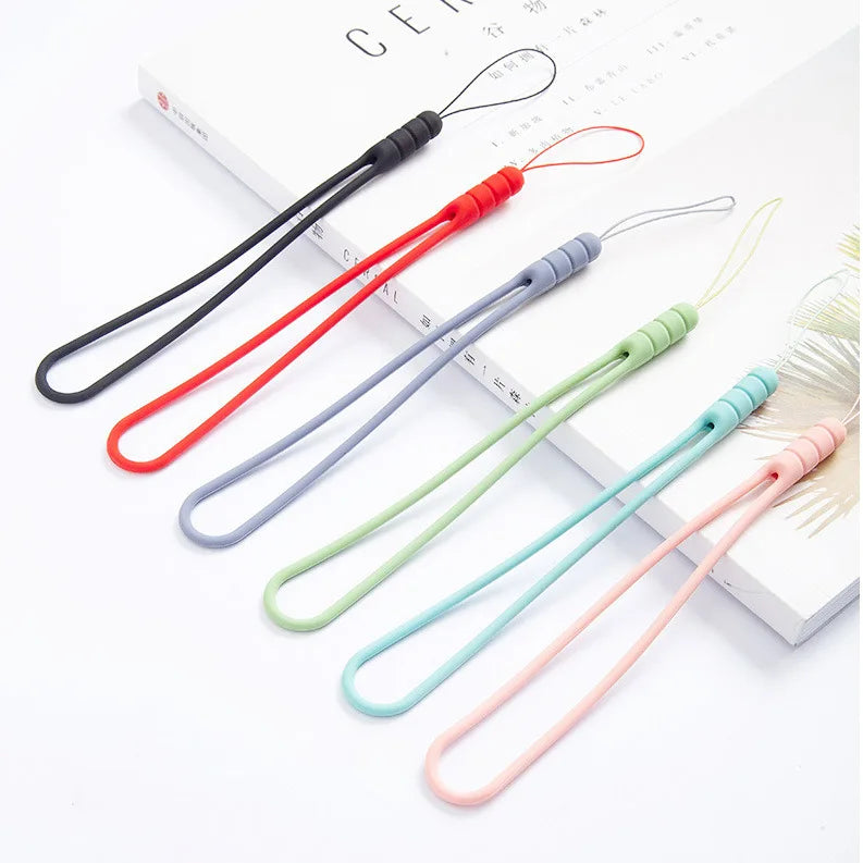 Factory Price Multiple Color Anti Lost Soft Silicone Strap Elastic Short Wrist Strap Rope