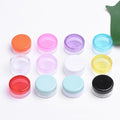 Custom Color Traveling Portable PS Round Cream 5g 20g Plastic Cosmetic Jars with Lids