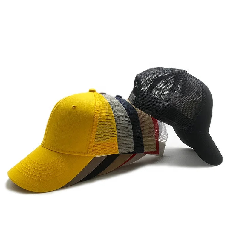 Sports Hats Baseball Hats Gorras Trucker Hats 6 Pieces of Pure Cotton Net Custom Logo