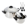 Pasta Pot Sets 24Cm Stainless Steel Strainer Basket Cookware Noodle Insert Stock Steamer Cooker Soup & Stock Pots for Kitchen
