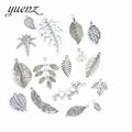 YuenZ 16pcs/set Mix Tree Leaf Charms Antique Silver Color Metal Pendant Fit Necklace Bracelets Jewelry Making U020