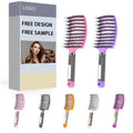 Custom Logo Anti-tangle Comb Wet and Dry Comb Styling and Massage Comb