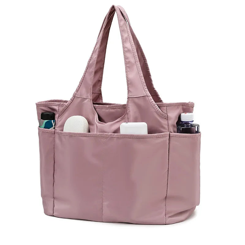 New Fashion Handheld Oxford Cloth Women's Cloth Bag Leisure Multi Pocket Large Capacity Travel Bag Nylon One Shoulder Dance Bag