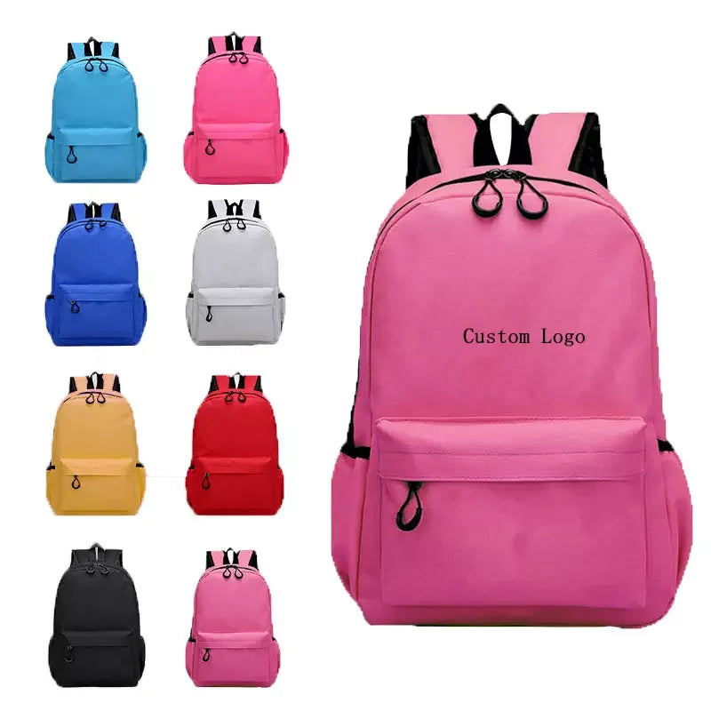 600D Back Pack 420D Waterproof 300D Polyester Custom Pink Red Navy Blue Yellow Black Cheap Travel Backpack Bag