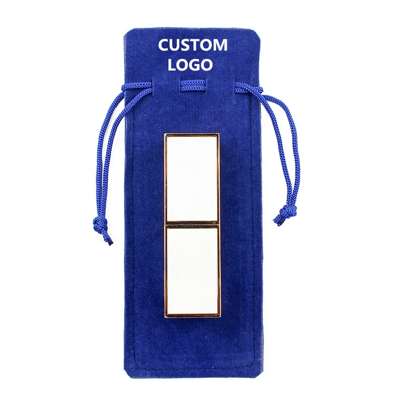 Wholesale Luxury Lipstick Cosmetics Storage Flannel Jewelry Drawstring Bag  Perfume Lighter Promotional Bag with LOGO CUSTOM
