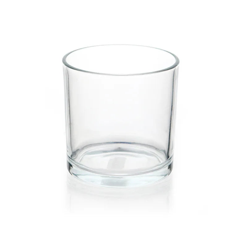 Factory Wholesale Carved Embossed Candle Holder Cup Glass Color Thickened Aromatherapy Cup Candle Jar Aromatherapy Candle Cup