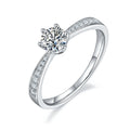 Wish Jewelry 2024 Sterling Silver 925 Rings With Mossinate Diamond Ring Designer Moissanite Gra 925 Ring 18k Gold Fashion