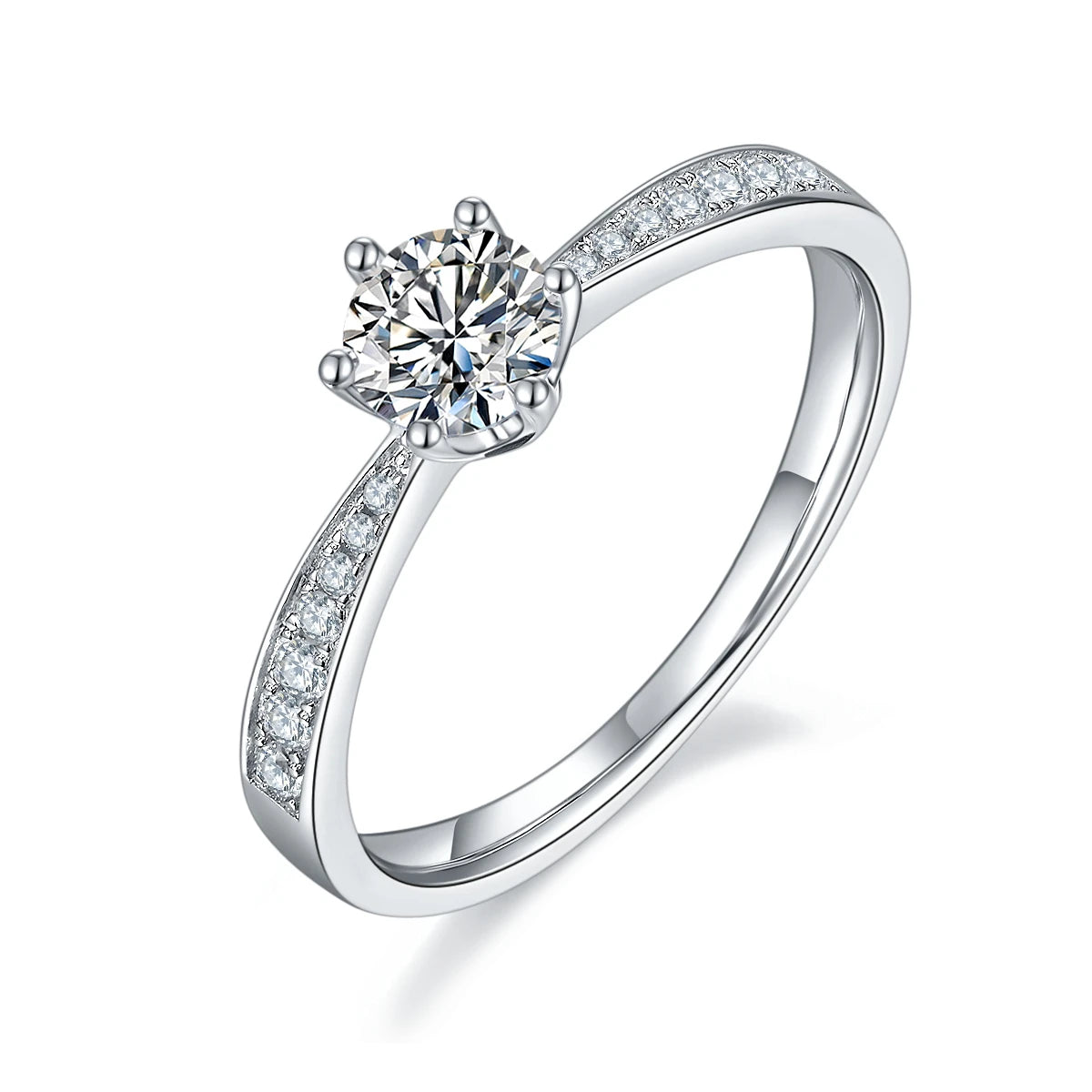 Wish Jewelry 2024 Sterling Silver 925 Rings With Mossinate Diamond Ring Designer Moissanite Gra 925 Ring 18k Gold Fashion