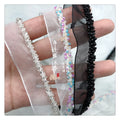 Hand-beaded Mesh Ribbon Lace Accessories for Clothes