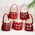 Factory Hot Sale Unique Design Exquisite Felt Candy Gifts Canvas Storage Bag for Wedding