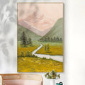 Hand Painted Hotel Artwork Modern Landscape Painting Living Room Wall Mural Handmade Canvas Art Oil Painting