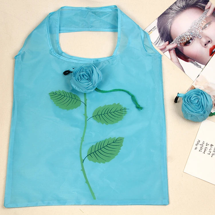 Custom Trending Eco-Friendly Polyester Foldable Reusable Grocery Tote Bag Durable Portable Carton Pattern New and Cheap