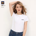 100% Cotton 180 GSM Designer Ladies Tees O-Neck Short Sleeves T-Shirts for Women OEM Custom Logo Printed Summer Knitted OEM