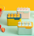 4 Compartment DIY Homemade Freezer Ice Mold Easy Release Silicone Ice Cream Maker Eco-Friendly Ice Cream Popsicle Mold