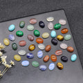 HZ Ccharms Gemstone Multi Stone Egg Shape Gemstone Cabochon for Necklace Making Crystals