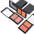 Newest Luxury Cruelty Free Make Your Own Logo Double Shades Make up Blush Palette with Mirror