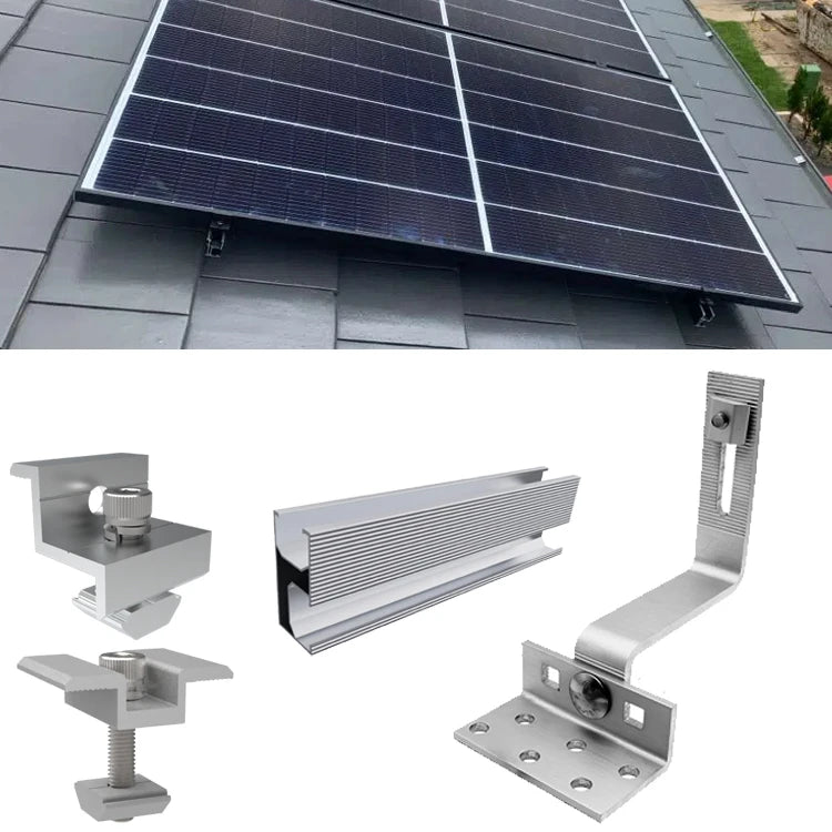 1-4 Panel Aluminum Alloy Mounting Brackets for 5kw Grid Mono Crystalline Solar Power System Trip Solar CP003 Anodized 10 Year