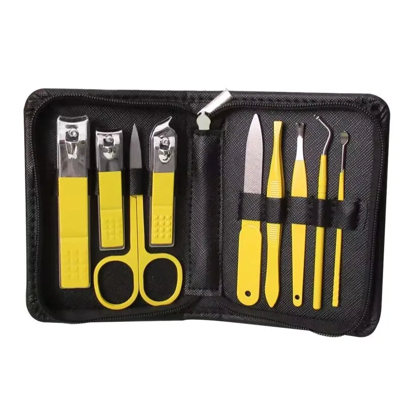Professional Custom Beauty Tools Foot File Nail Clipper Pedicure Scissors Cutter Kit Mini Nail Care Products Salon Manicure Set
