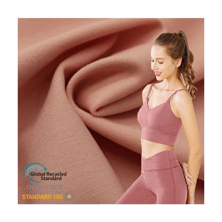 In Stock Fabric Deodorant Knitted Fabric Yoga Sets