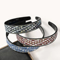 Korean Wide Brim Full Diamond Crystal Hair Hoop Luxury Baroque Hair Band Accessories Womens Rhinestone Bling Headbands