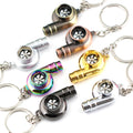 Engine Turbine Keychain Creative Car Modification Keychain Turbo Whistle Keychain for Auto Enthusiasts