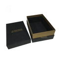 Custom Logo Luxury Rigid Gift Box Packaging Matte Black 2-Piece Lid and Base Gift Packaging Box