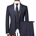 3 Psc Blazer+Vest+Pants Groom Wedding Business MTM Mens Suit Men'S Formal Suits Pour Hommes