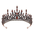 Wholesale Handmade Vintage Black Wedding Crown Princess Pageant Crown Bridal Accessories Made of Alloy