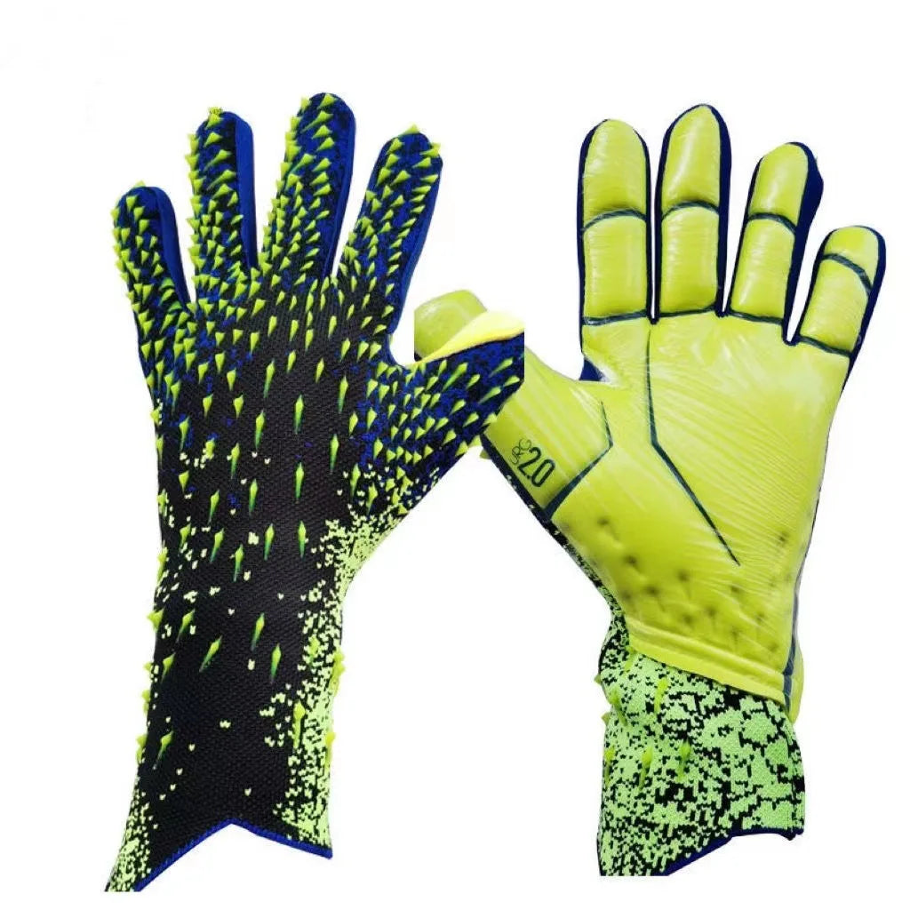Custom Logo Professional Latex Sport Futsal Goalie Gloves Football Goalkeeper Keeper Gloves Made of Rubber