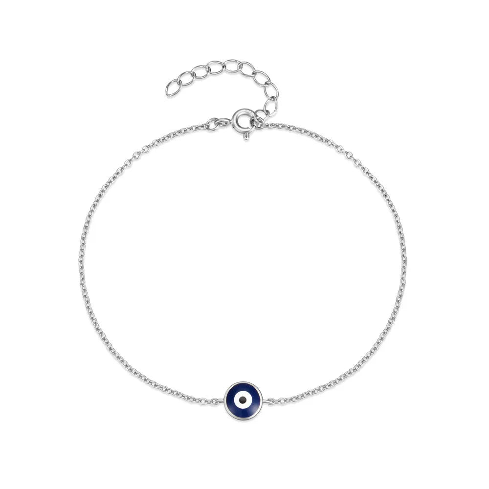 S925 Sterling Silver Devil's Eye Bracelet Premium Classic