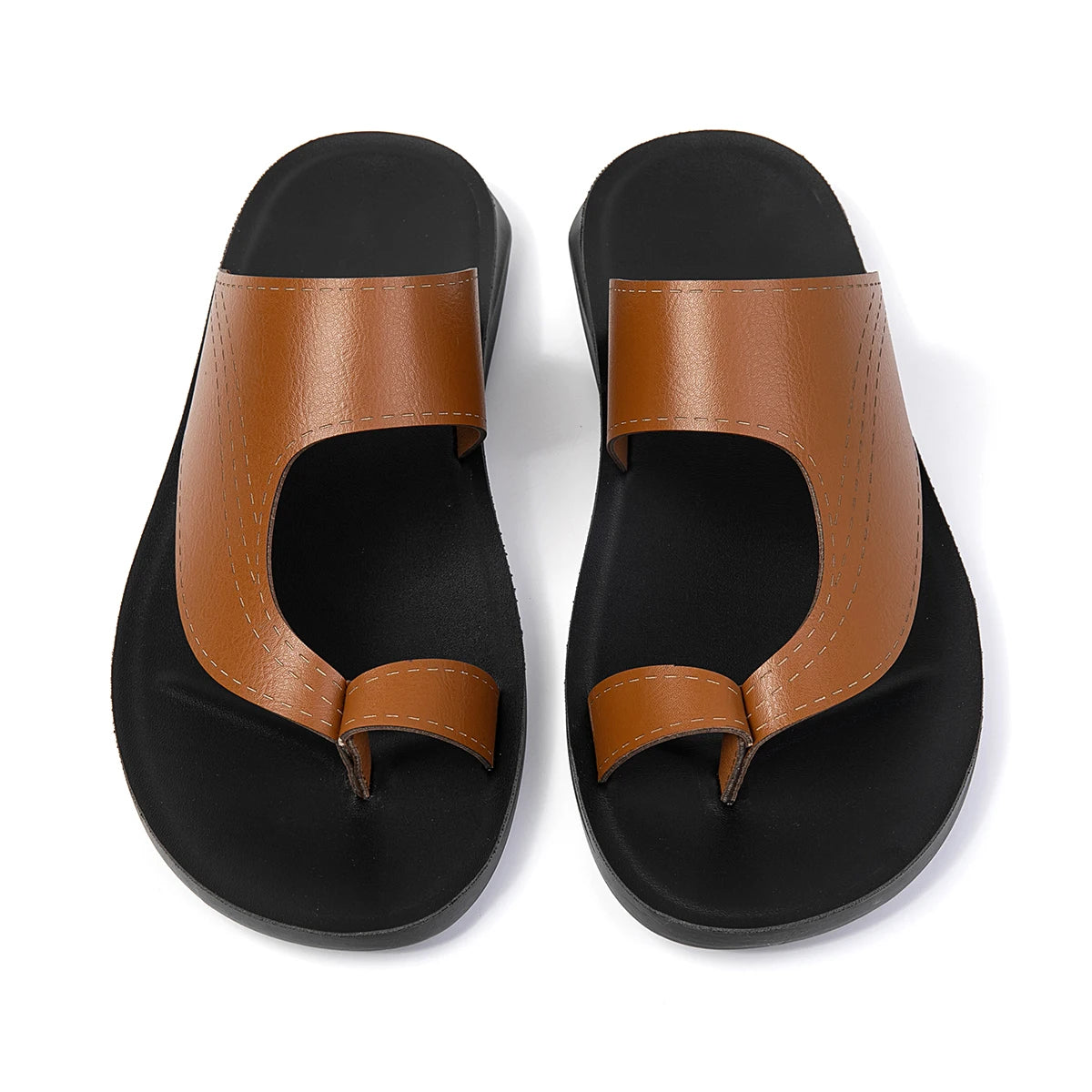 EUR 39-47 Classic Men PU Sole Casual Sandals Breathable Lightweight Open Toe Sandals for Summer Beach Holiday Outdoor Activities