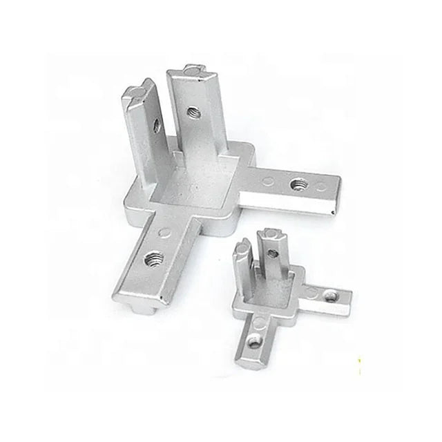 Wholesale 2020 L-Shaped Triangle Bracket 3030 4040 Aluminum Profile 3-Way End Corner Connector for 2020 Year Models