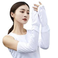 Summer Loose Sunscreen Driving Ice Silk Sleeves Female Long Length UV Protection Sleeve Arm Glove Ice Sleeve
