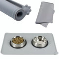 Food Grade Waterproof Pet Mat for Dog Cat Silicone Pet Food Pad Easy to Clean Silicone Dog Cat Bowl Mat Non-Stick