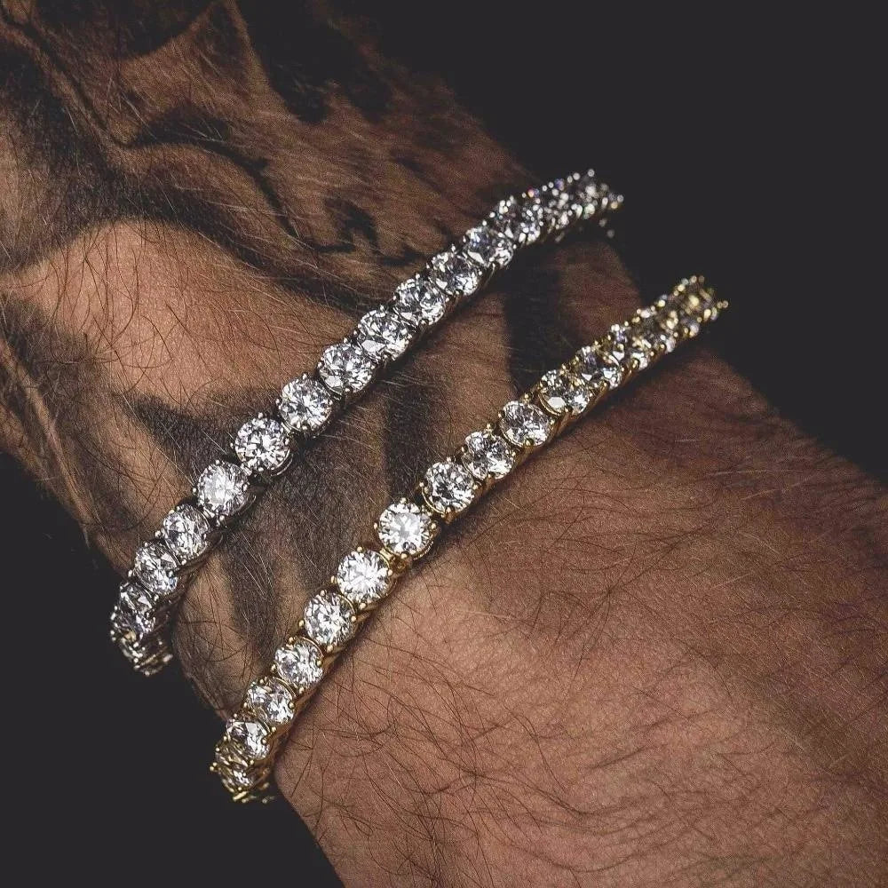 Hip-Hop Claw Chain Bracelet - Unix Hip-Hop Rhinestone Studded Bracelet with Rhinestone Chain