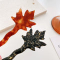 HONEY Retro Maple Hairpin Advanced Sense Back Head Pan Hairstick