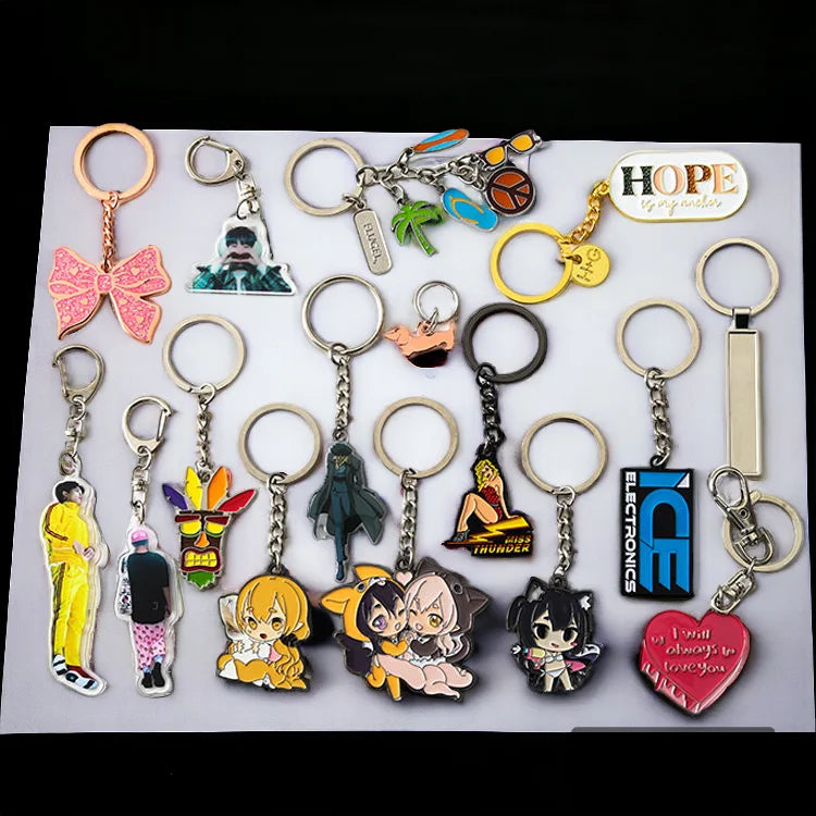 China Manufacturer Zinc Alloy Metal Bottle Opener Keychain Custom Personalized Cartoon Soft Hard Enamel Waterproof Fashion Trend