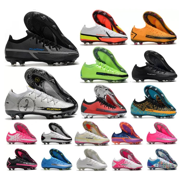 Fashion Mens Phantom GT II 2 GT2 FG Soccer Football Shoes Motivation Rawdacious Skepta Impulse Pack 3D Scorpion Boots Cleats