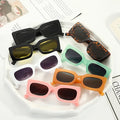 Luxury Trendy Wholesale Candy Color Sunglasses Unisex Square Small Shades Sun Glasses