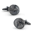 Wholesale Gun Metal Love Knot Elegant Cufflinks Custom Mens Suit Shirt Fashion Accessory Wedding Tuxedo Trendy Jewelry Gift Set