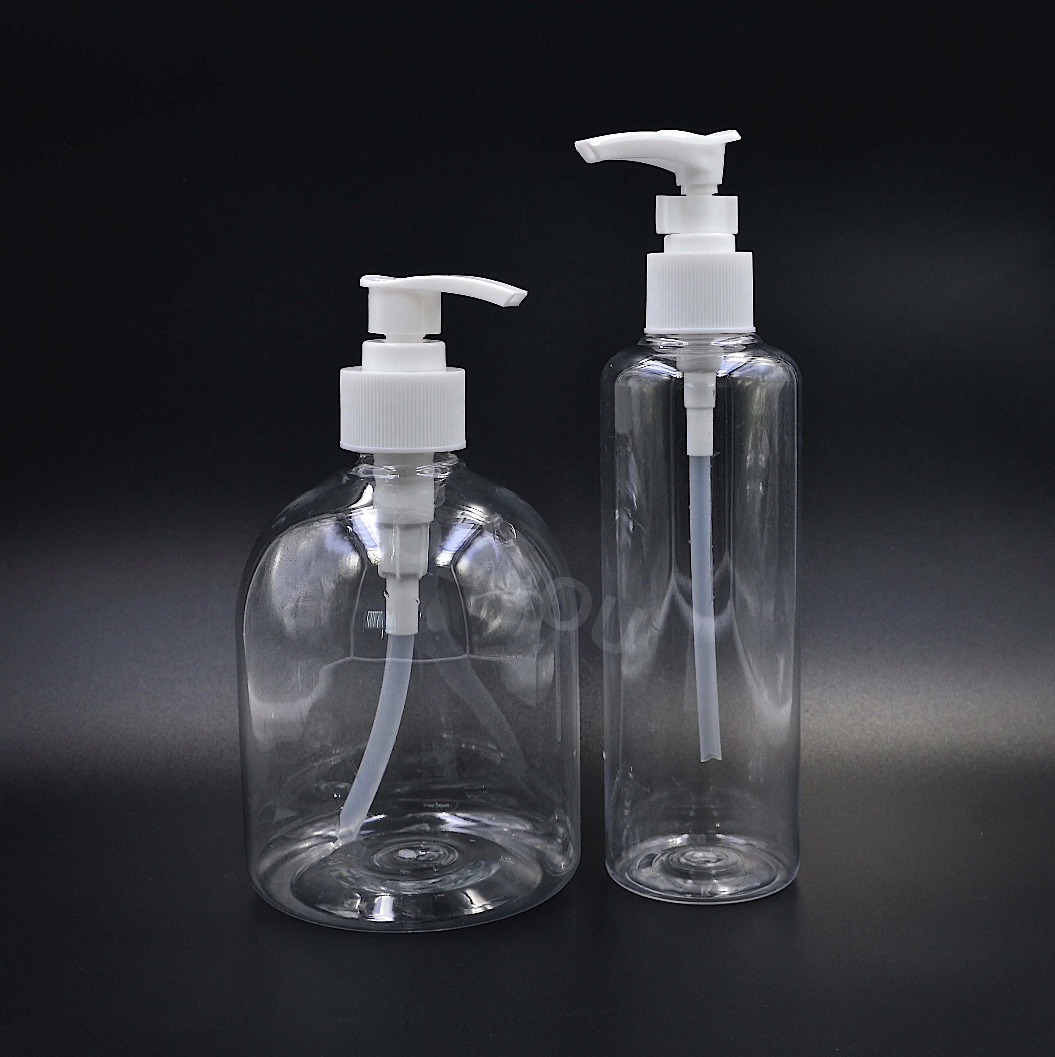 Hot Sale Recycled Fine Mist Spray Bottles 10ml 30ml 500ml Blue PET Cosmetics Perfumes Shampoo Cream Custom Cleaning Oil Dropper