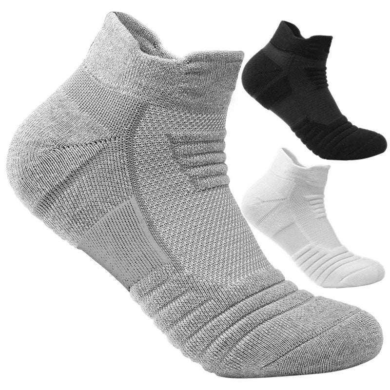 CBL019 Wholesale Designer Socks Sports Socks Running Men Cotton Basketball Custom Logo Quick-dry Ankle Anti Slip Socks