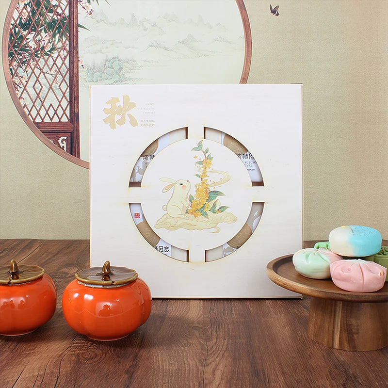 SweetWood Mooncake Gift Box Health-conscious Eco-friendly Biodegradable Design