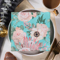 Ins Style Printed 2-ply Eco-friendly Disposable Retro Style Dinner Napkins 330x330mm Birthday Party Spring Garden Flower Table