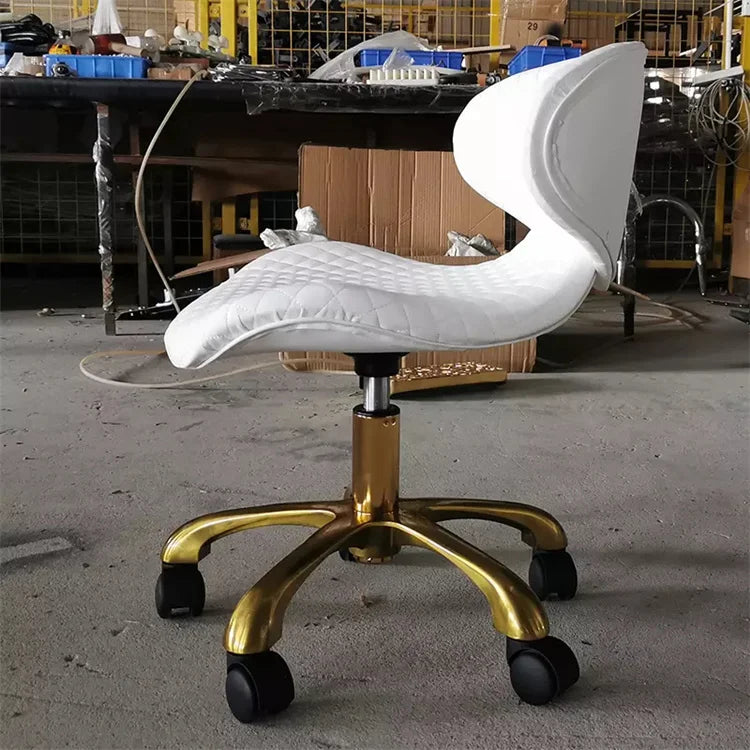 Factory Cheap Adjustable Salon Stool Chair Luxury Modern Dentist Chair Metal Hairdressing Swivel Barber Spa Chairs