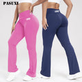 PASUXI 2026 Fashion Seamless Gym Leggings for Women V Cut Waist Hip Push up High Waist Butt Fitness Leggings