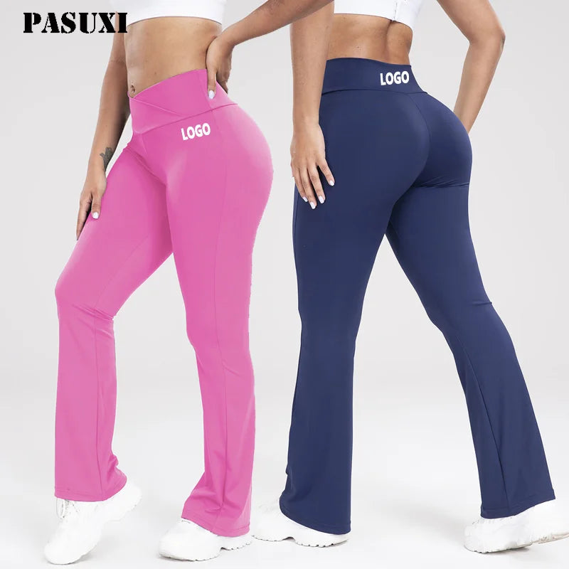 PASUXI 2026 Fashion Seamless Gym Leggings for Women V Cut Waist Hip Push up High Waist Butt Fitness Leggings