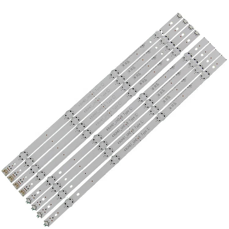 ES-1025 8pcs/set LED Backlight Strip ELG Eastern Star 15.5Y 49inch_UHD AB_Type Use for ELG 49LH950V TV Backlight