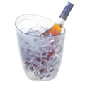 Custom Logo 3 L Clear Black for Barrel Frosted Oblique Single Handle Eco-Friendly Plastic Ice Bucket for Party