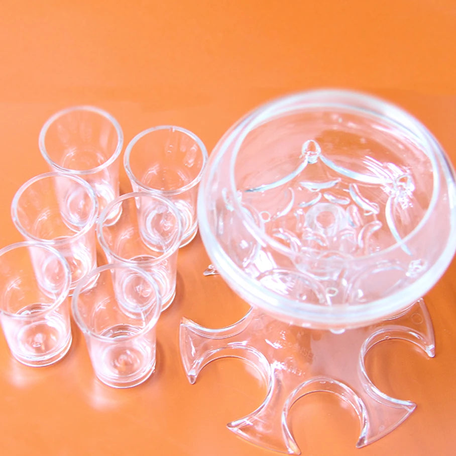 Epsilon 6 Shot Glass Dispenser Holder Party Gifts Bar Accessory Drinking Games Glass Drink Dispenser and holder